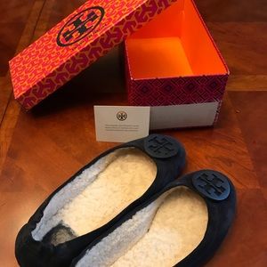 Tori Burch Suede Ballet Flats
